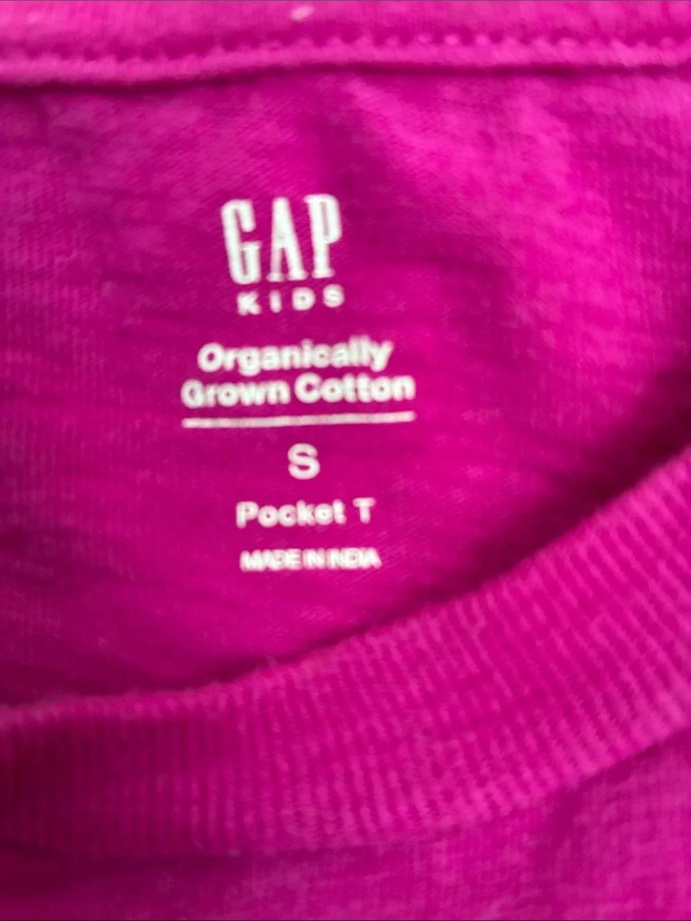GAP Kids Short Sleeve Pocket Tee - Magenta Pink